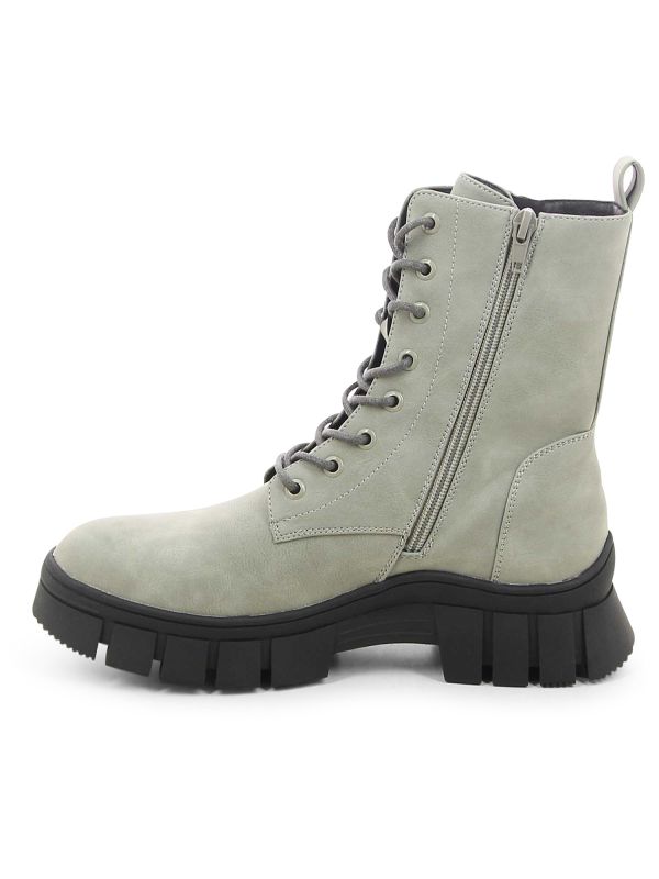 מגפוני נשים עם שרוכים וסוליית טרקטור