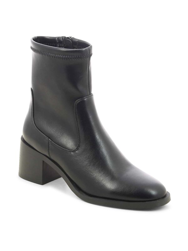 מגפוני גרב קלאסיים לנשים עם עקב בינוני