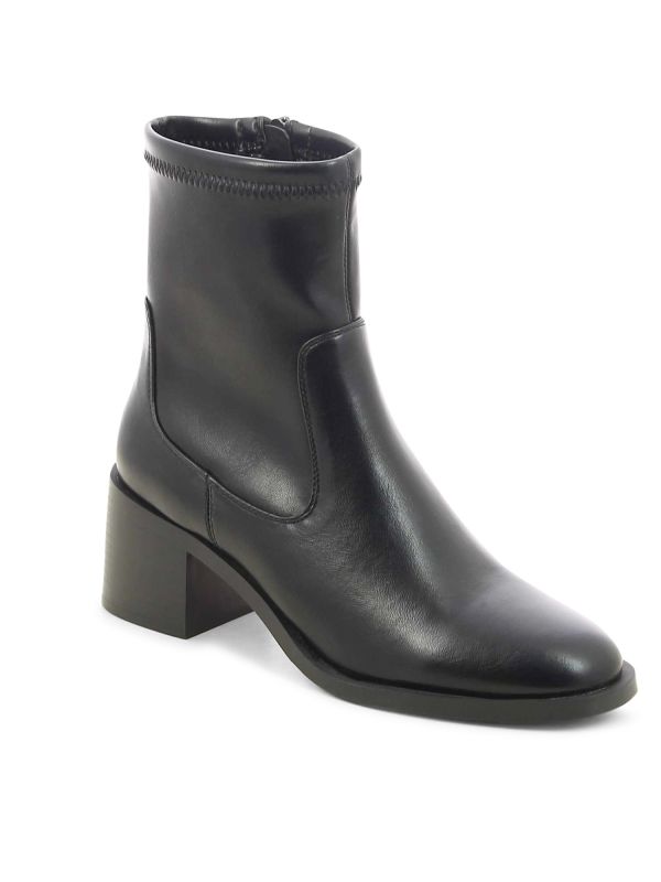 מגפוני גרב קלאסיים לנשים עם עקב בינוני