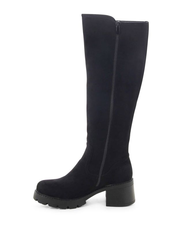 מגפי ברך לנשים עם עקב טרקטור