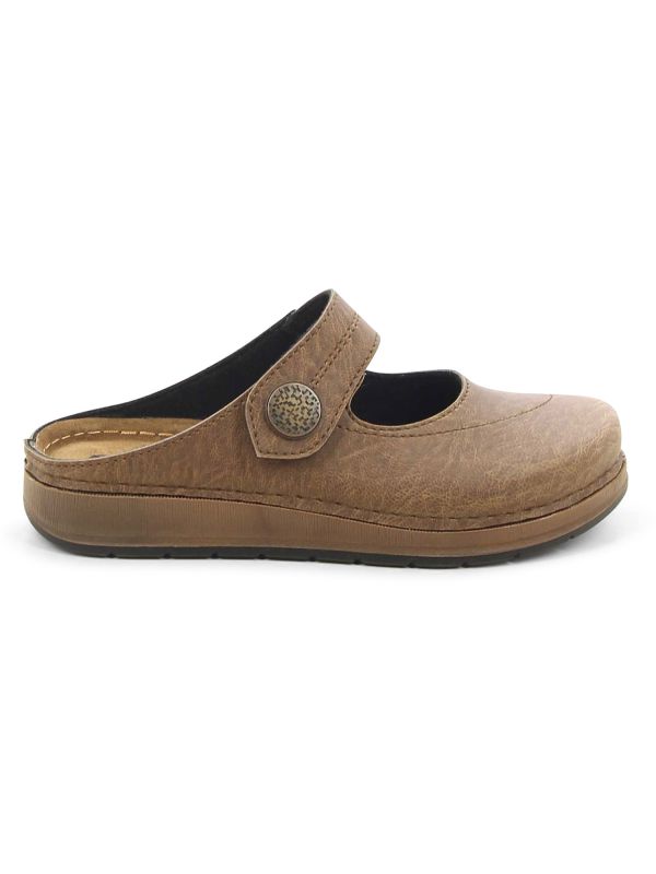 כפכפי נוחות עם רצועת כפתור לנשים