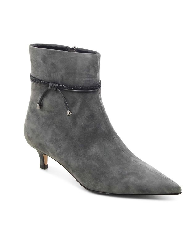 מגפוני שפיץ עם עקב קיטן לנשים