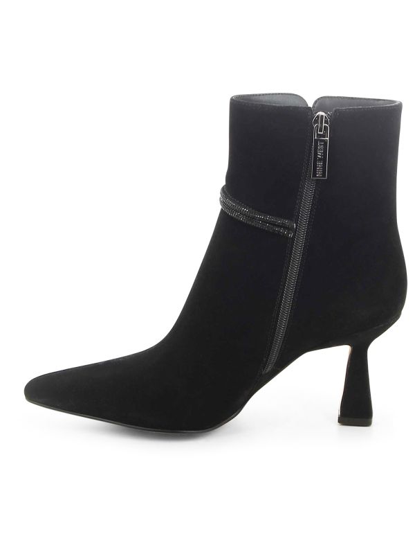 מגפוני שפיץ עם עקב בינוני לנשים