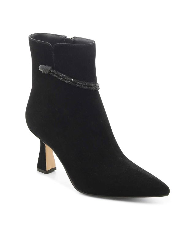 מגפוני שפיץ עם עקב בינוני לנשים