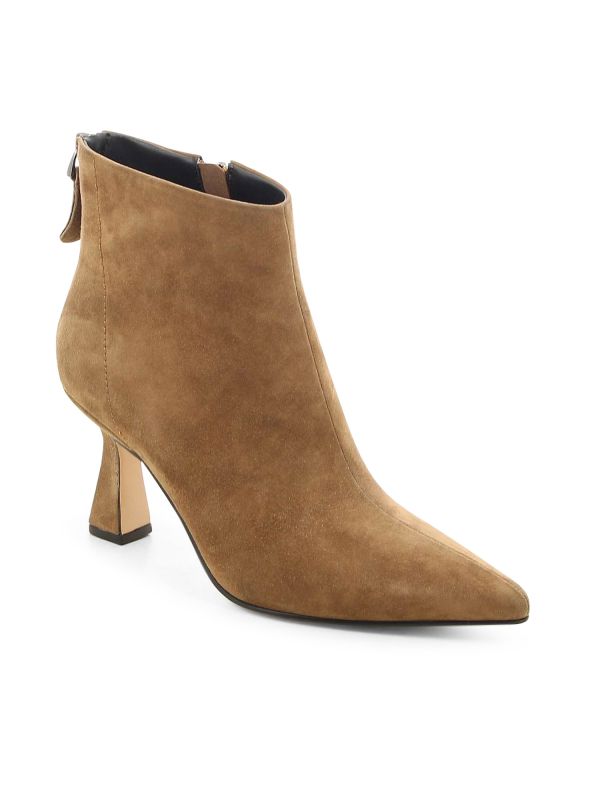 מגפוני שפיץ עם עקב בינוני לנשים