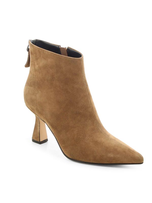 מגפוני שפיץ עם עקב בינוני לנשים