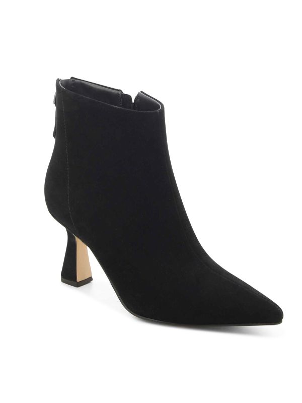 מגפוני שפיץ עם עקב בינוני לנשים