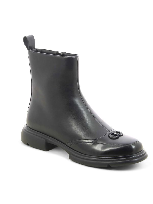 מגפוני נשים עם תכשיט עגול