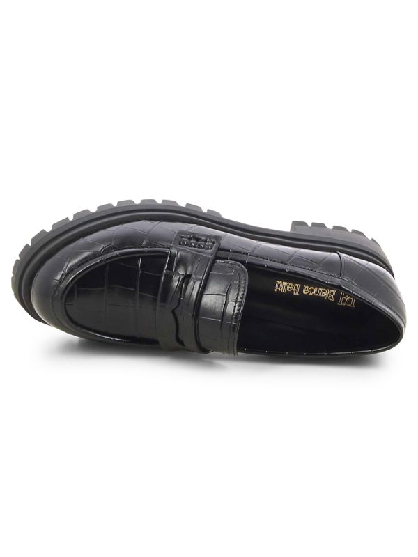 נעלי מוקסין בדוגמת נחש לנשים