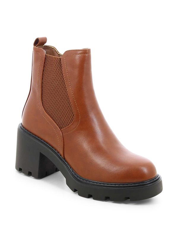 מגפוני צ’לסי עם עקב טרקטור לנשים