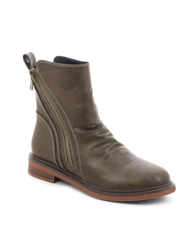 מגפוני נשים עם רוכסן אלכסוני