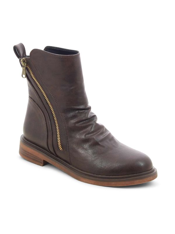 מגפוני נשים עם רוכסן אלכסוני