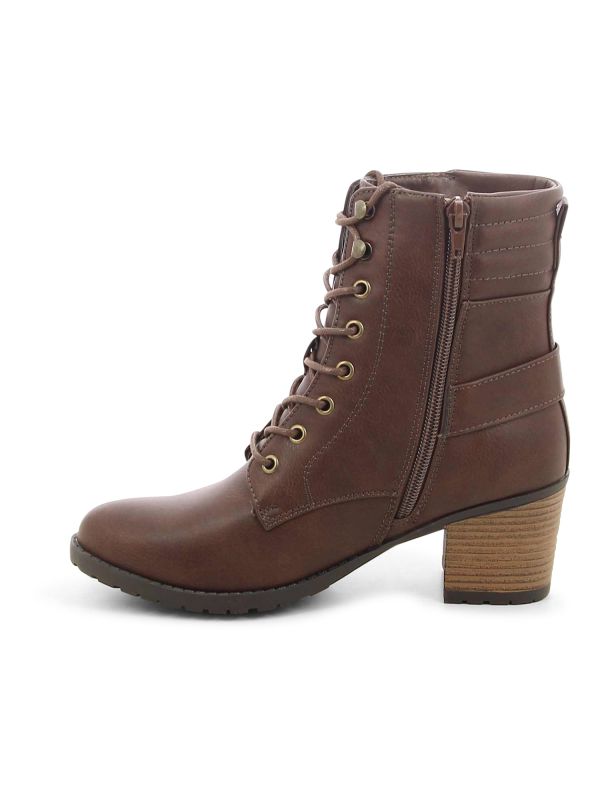 מגפוני עקב בסטייל צבאי לנשים