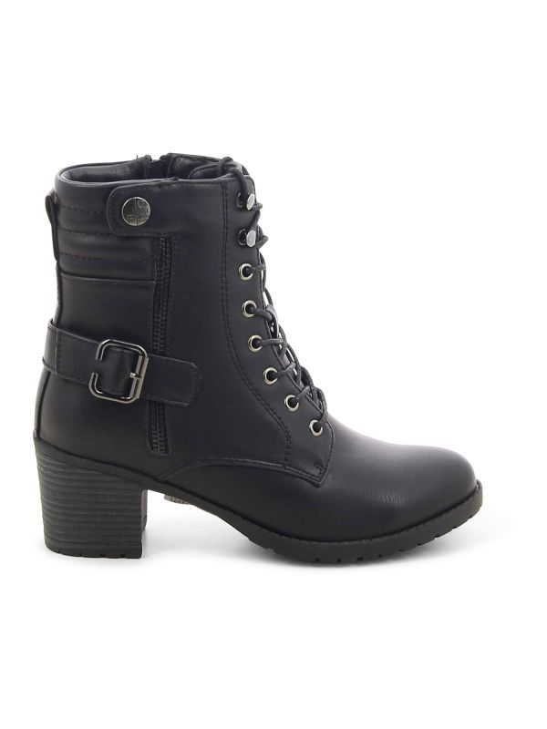 מגפוני עקב בסטייל צבאי לנשים