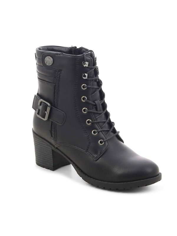 מגפוני עקב בסטייל צבאי לנשים