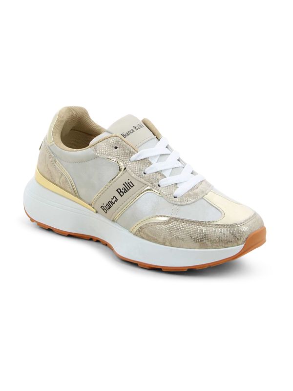 נעלי סניקרס דוגמת נחש לנשים