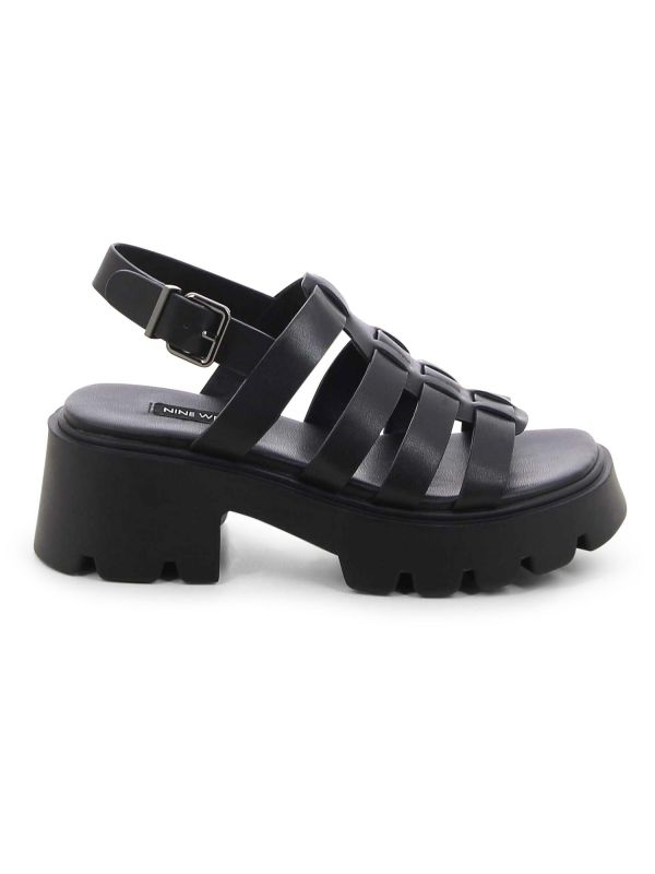 סנדלי גלדיאטור עם עקב טרקטור לנשים