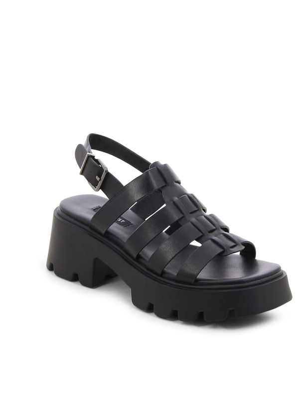 סנדלי גלדיאטור עם עקב טרקטור לנשים