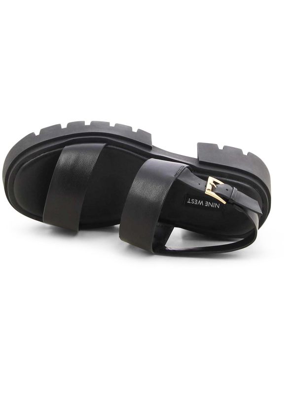 סנדלי רצועות עם סוליית טרקטור לנשים