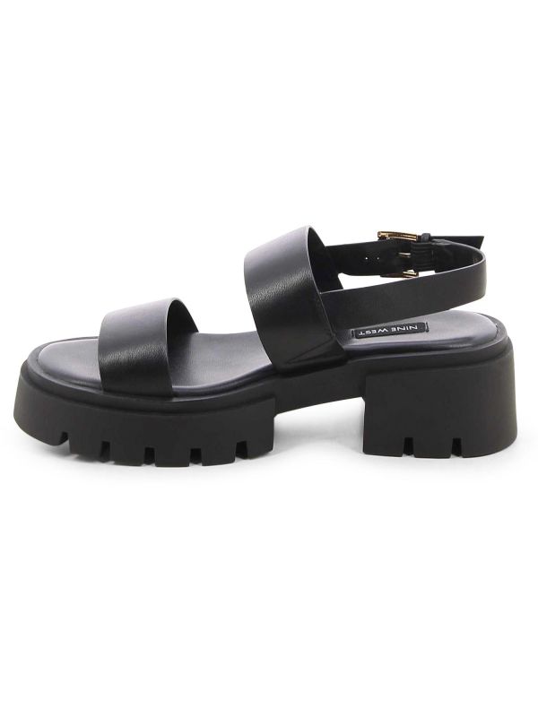 סנדלי רצועות עם סוליית טרקטור לנשים