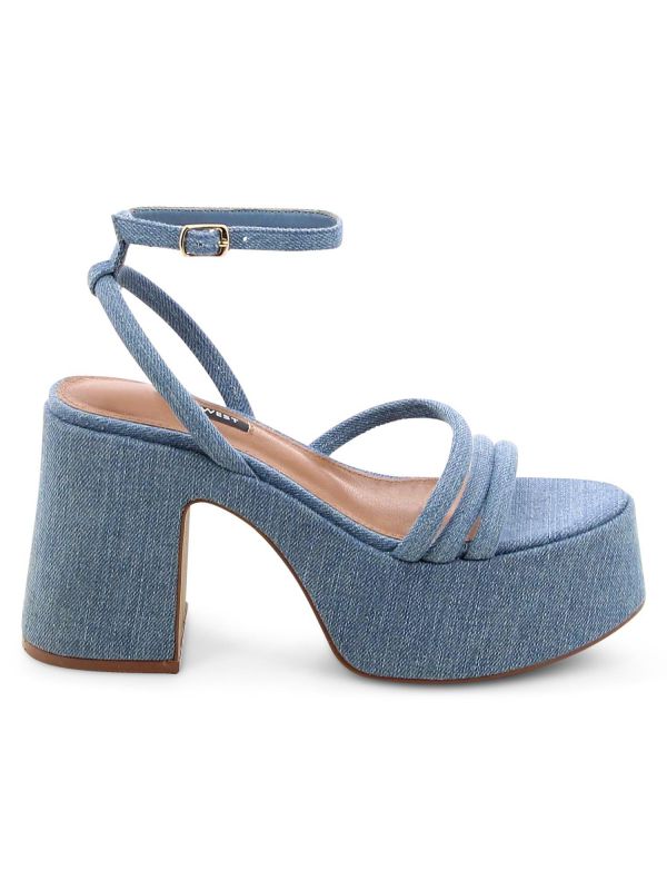 סנדלי ג’ינס עם הגבהה לנשים