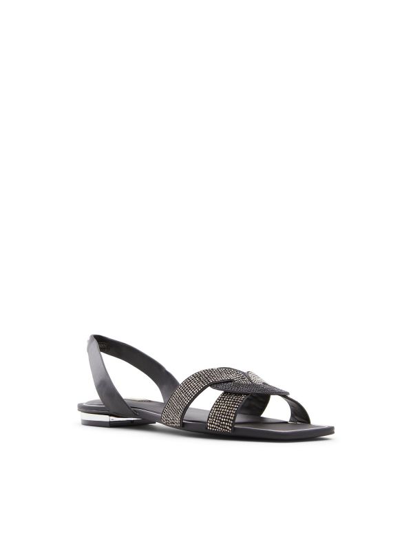 ANSON - סנדלים שטוחים עם אבנים