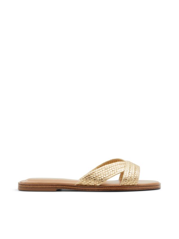 CARIA - כפכפים שטוחים עם רצועה קלועה לנשים