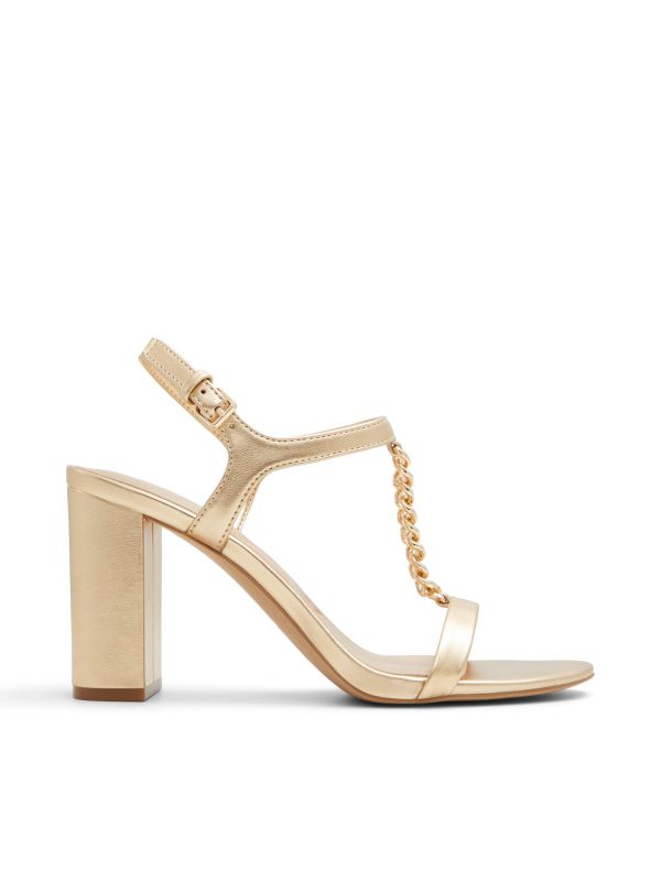 CLELIA - סנדלי צ’אנקי עם שרשרת מוזהבת לנשים
