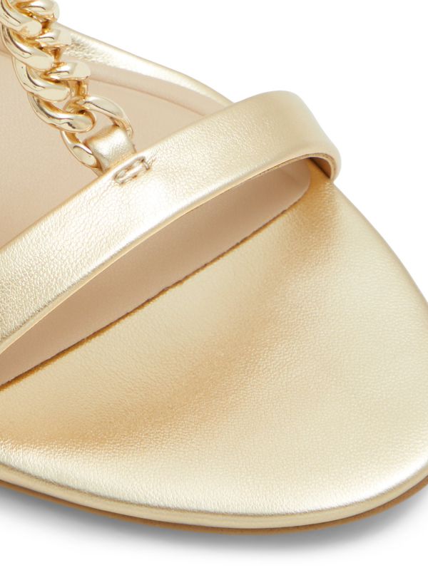 CLELIA - סנדלי צ’אנקי עם שרשרת מוזהבת לנשים
