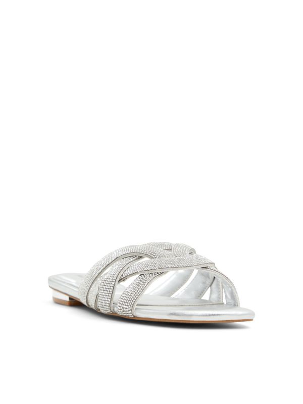 CORALLY - כפכפי רצועות מוצלבות עם אבנים לנשים