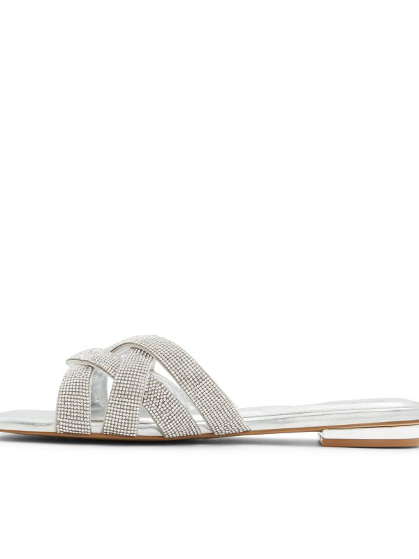 CORALLY - כפכפי רצועות מוצלבות עם אבנים לנשים