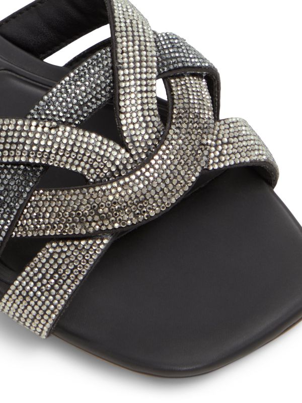 CORALLY - כפכפי רצועות מוצלבות עם אבנים לנשים