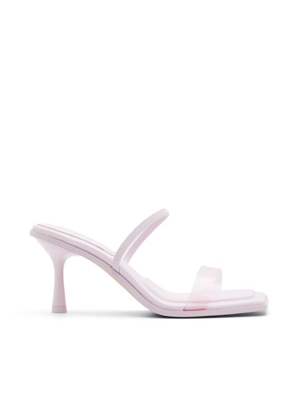 DECA - סנדלי עקב עם רצועה שקופה לנשים