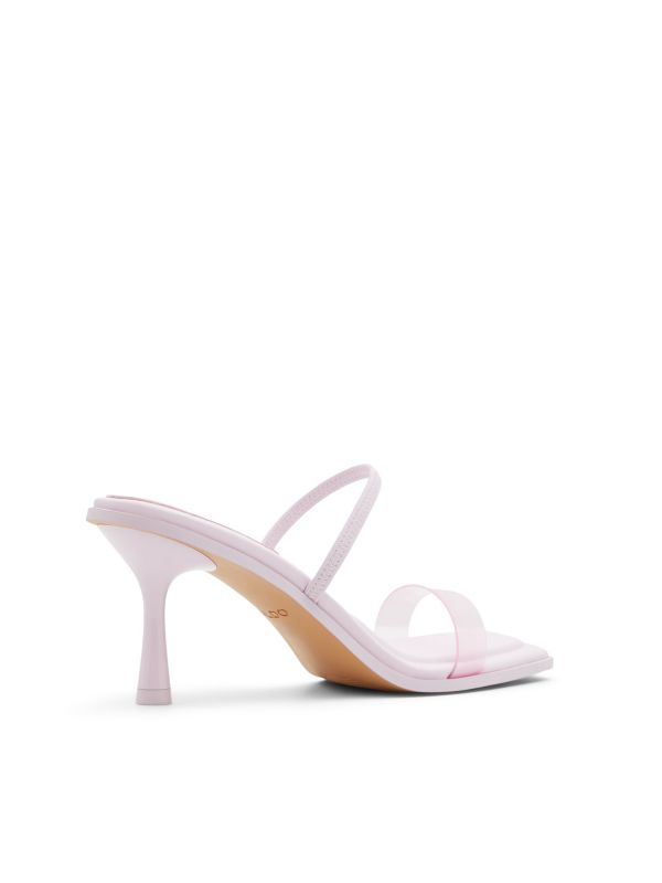 DECA - סנדלי עקב עם רצועה שקופה לנשים