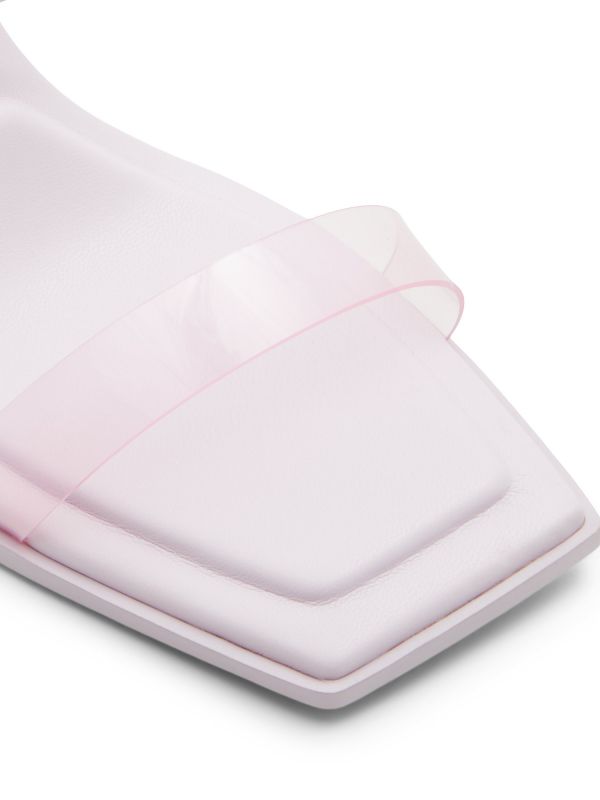 DECA - סנדלי עקב עם רצועה שקופה לנשים