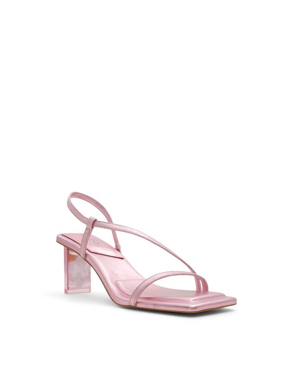 DEVINA - סנדלי עקב עם חרטום מרובע