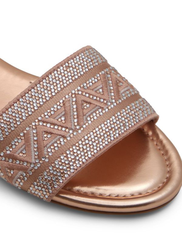 GHALIA - כפכפים שטוחים מעוטרים לנשים