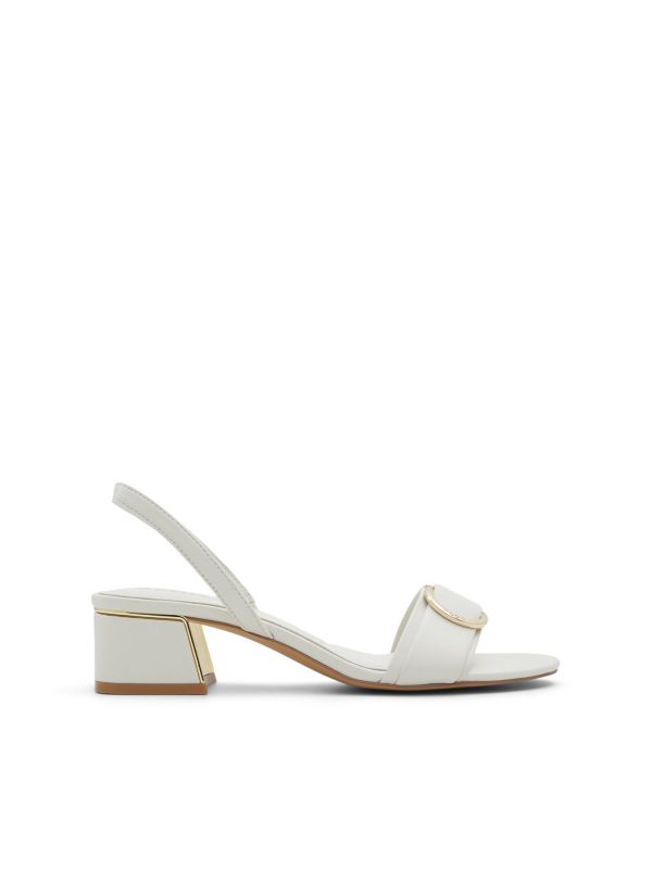 LUCILDA - סנדלי עקב בינוני עם אבזם