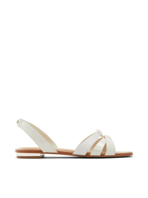 MARASSI - סנדלים שטוחים עם רצועות מוצלבות