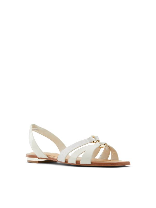 MARASSI - סנדלים שטוחים עם רצועות מוצלבות