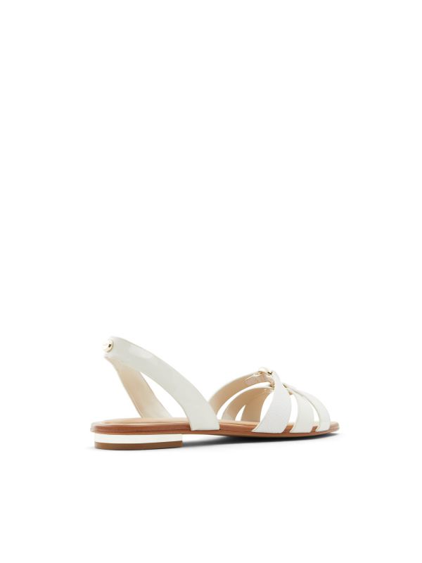 MARASSI - סנדלים שטוחים עם רצועות מוצלבות