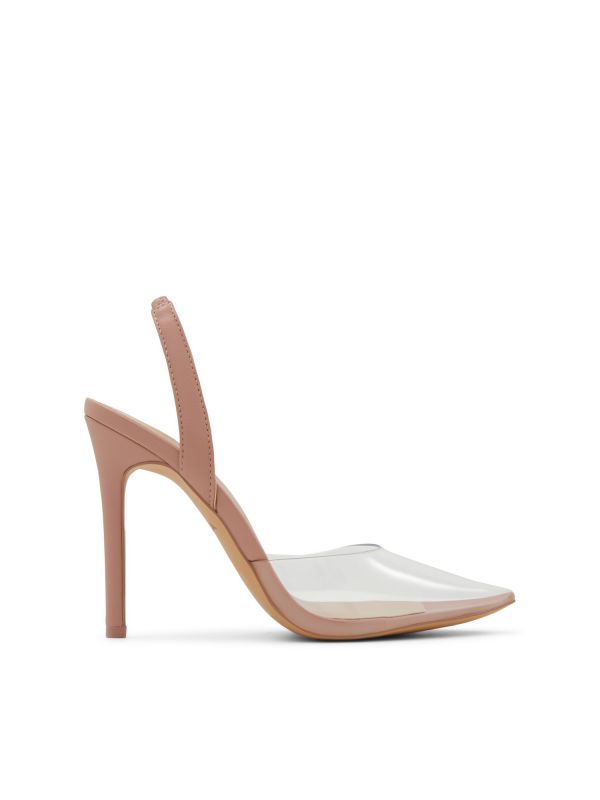 MARIE - נעלי סירה שקופות עם עקב לנשים