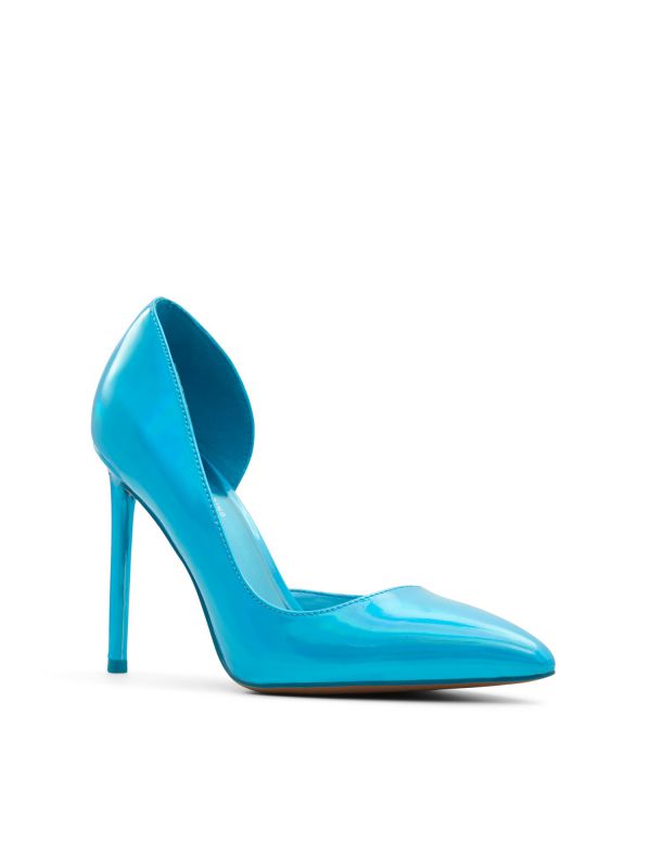 MIDNIGHT - נעלי סירה מטאליות עם עקב סטילטו לנשים