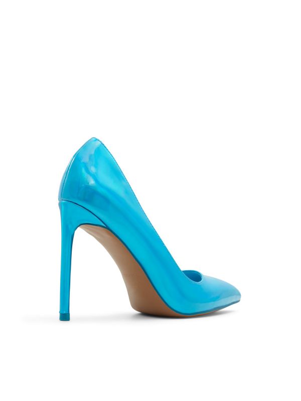 MIDNIGHT - נעלי סירה מטאליות עם עקב סטילטו לנשים