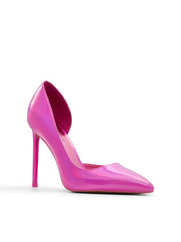 MIDNIGHT - נעלי סירה מטאליות עם עקב סטילטו לנשים