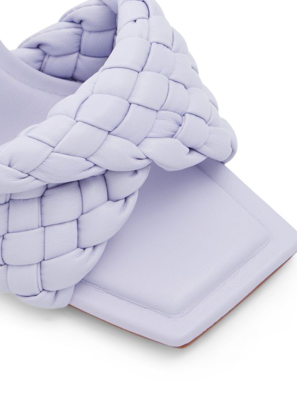 MILANO - כפכפי עקב עם רצועה מוצלבת לנשים