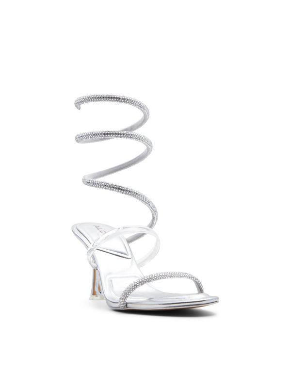 PIROUETTE - נעלי עקב עם רצועות מטפסות לנשים