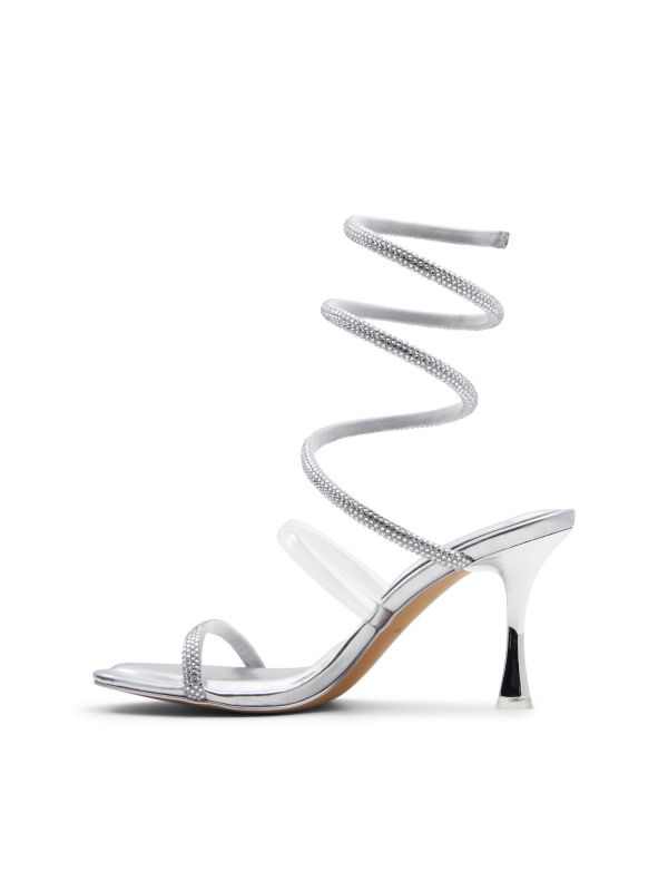 PIROUETTE - נעלי עקב עם רצועות מטפסות לנשים