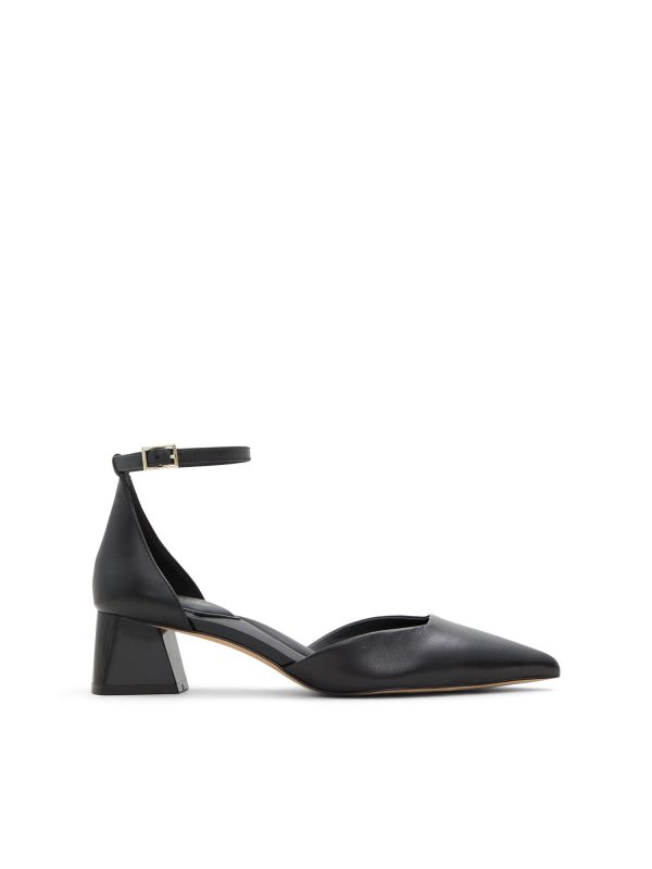 SABIYA - נעלי סירה עם עקב מרובע נמוך לנשים