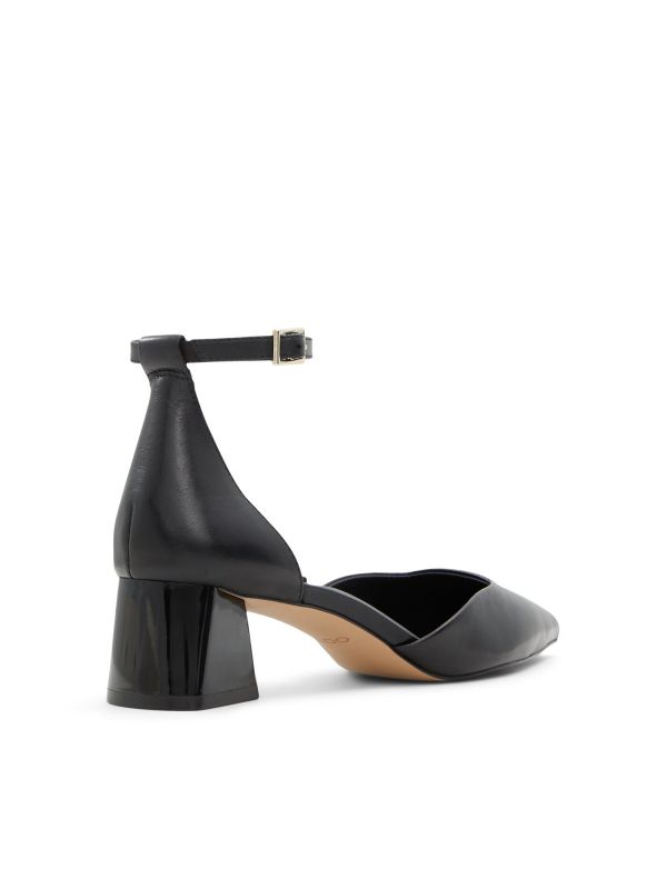 SABIYA - נעלי סירה עם עקב מרובע נמוך לנשים